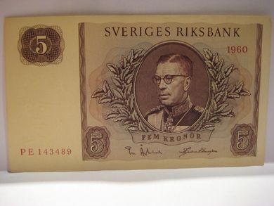 1960, 5 KRONOR, PE143489