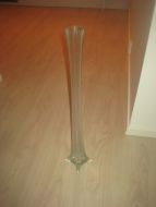 Pen glassvase, ca 70 cm høg. 70 tallet. 