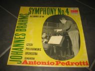 CZECH PHILHARMONIC ORCHESTRA og Antonio Pedrotti: BRAHMS SYMPHONY No. 4. LPV 377. 1953.