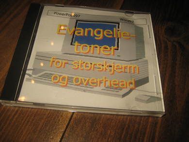 Evangelie toner for storskjerm og overhead. Power Point 97. 