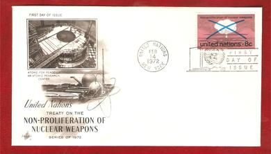 1975, 14. febr, NON PROLIFERATION OF NUCLEAR WEAPONS, FDC UNITED NATION,