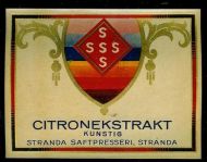 STRANDA SAFTPRESSERI, STRANDA, CITRONEKSTRAKT