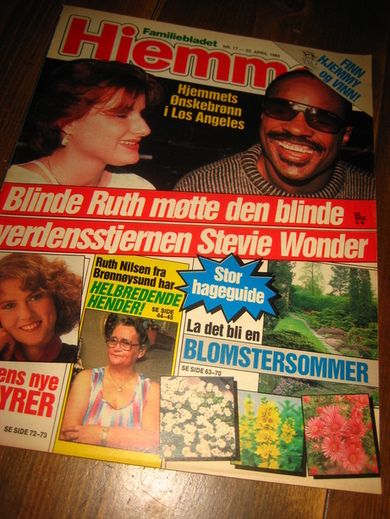 1985,nr 017, HJEMMET. STEVIE WONDER. 