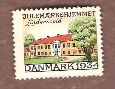 1934, julemerke fra Danmark, ustempla.