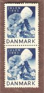 1943, julemerke fra Danmark, ustempla.