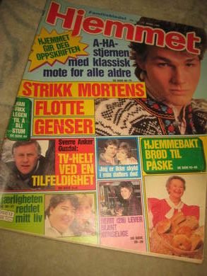 1986,nr 012, HJEMMET. A-HA. MORTEN HARKET.