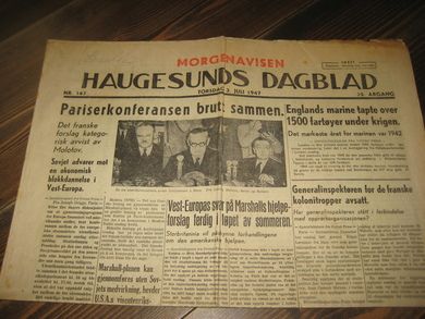 1947,nr 147, HAUGESUNDS DAGBLAD.