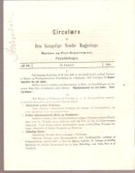 1885,nr 019, Cirkulære fra Den Kongelige Norske Regjerings Marine- og Post- Departement.