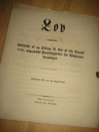 1845, Lov indeholdende Udvidelse af og Tillæg af 9de august 1839, angaaendeForrettigheder for Assurance foreninger.