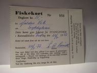 Fiskekort, Dagskort, 22.7.1977. Nr 950.