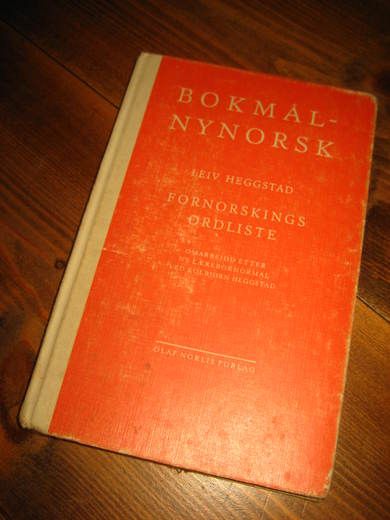 HEGGSTAD: BOKMÅL - NYNORSK. 1970.