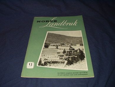 1958,nr 012, NORSK Landbruk