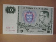 1971,  P,  F174949,                                             10 KRONOR.