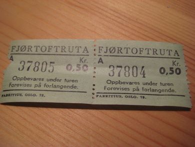 FJØRTOFTRUTA, 37805, 70 tallet.