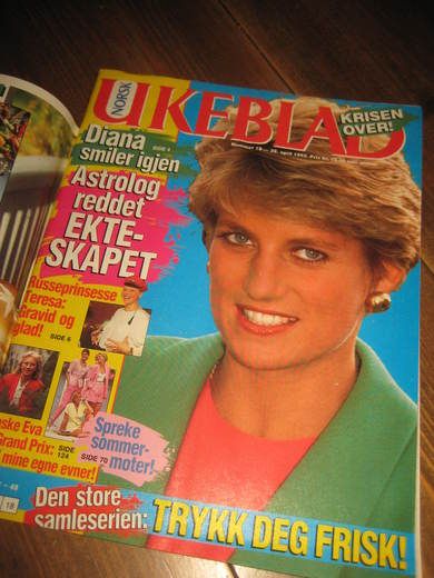 1992,nr 018, NORSK UKEBLAD. DIANA.