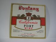 PONTANY BRAND California PORT WINE.