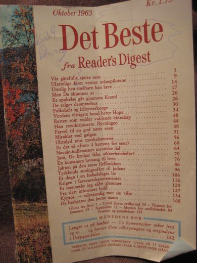 1963,nr 010, Det Beste fra Reader's Digest.