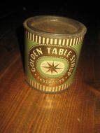 Boks uten innhold, GOLDEN TABLE SYRUP, fra Tyria Fabrikker, Drammen. 60 tallet