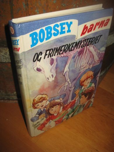 HOPE, LAURA LEE: BOBSEY barna OG FRIMERKEMYSTERIET. Bok nr 076, 1983.