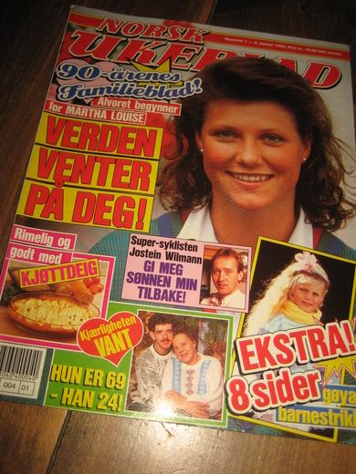 1990,nr 001, NORSK UKEBLAD. Martha Louise. 