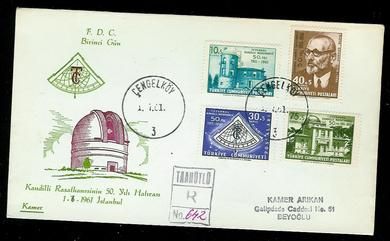 1961, 1.7,                               FDC fra Tyrkia.