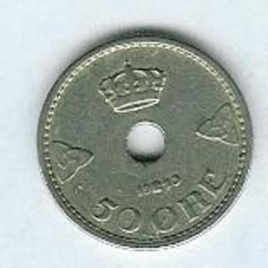 1940, 50 øre, kvalitet 1