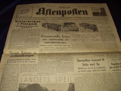 1941,nr 502, Aften, Aftenposten