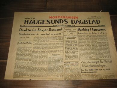 1948,nr 279, HAUGESUNDS DAGBLAD.