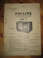 Phillips sercice dokumentasjon for 660A. 1938.