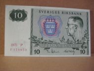 1971,  P,  F174950,                                             10 KRONOR.