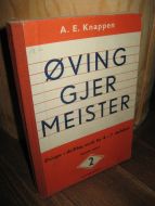 Knappen: ØVING GJER MEISTER. 4.-7. skuleår. 1961.