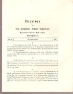 1885,nr 021, Cirkulære fra Den Kongelige Norske Regjerings Marine- og Post- Departement.