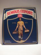 SCHOUS BRYGGERI, SCHOUS EXPORT, 50 tallet.