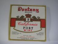 PONTANY BRAND California PORT WINE.