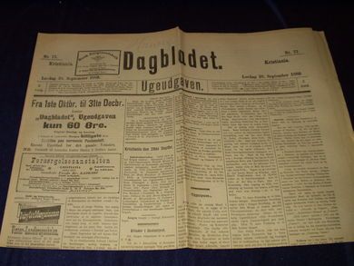 1889,nr 077, Dagbladet Ugeutgaven