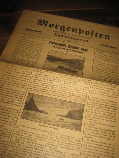 1928, Søndagsnummer 1. april. Morgenposten, Landsutgaven. 