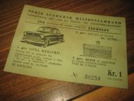 Pen loddseddel ftra NORSK LUTHERSK MISJONSSAMBAND, 1958, dette er lodd nr 30254.