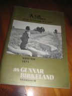 1971,høst, Produktkatalog fra Gunnar Birkeland, Trondheim.