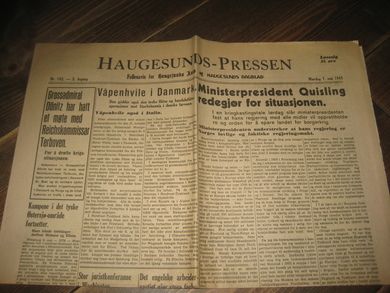 1945,nr 102, HAUGESUNDS AVIS. 3. årgang.