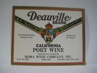 Deauville BRAND CALIFORNIA PORT WINE.