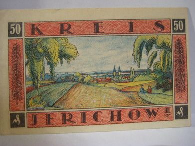 1921, 50 pf.  KREIS JERICHOW.