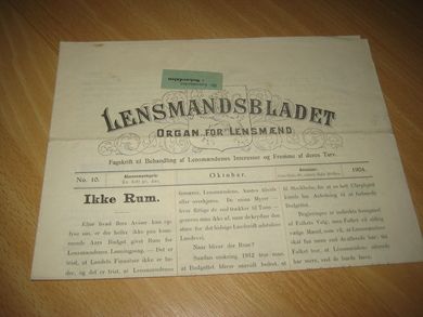 1904,nr 010, LENSMANNS-BLADET.