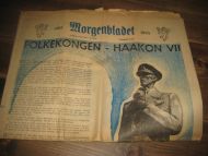 1955,nr 275,A, Morgenbladet. FOLKEKONGEN - HAAKON VII. 1905-1955.