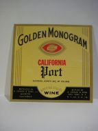 GOLDEN MONOGRAM CALIFORNIA Port WINE.