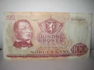 1973, 100 kroner, Nr U1558017.