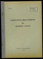 FORSYNINGSREGLEMENT for HÆREN I FELT. 1959