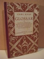 KNAPP: GLOSAR TIL ENGELSK LESEBOK FOR MIDDELSKULEN, REALSKOLEN OG DE FØRSTE KLASSER AV GYMNASET. 1940