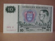 1975,  P,     A436927,                                          10 KRONOR.