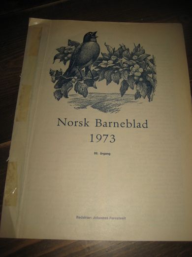 1973, Innholdsliste,  norsk barneblad