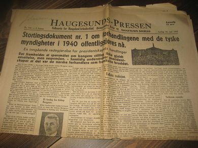 1945,nr 133, HAUGESUNDS AVIS. 3. årgang.